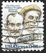 1 Postzegel USA 1978 Gebroeders Wright, Timbres & Monnaies, Timbres | Amérique, Affranchi, Amérique du Nord, Enlèvement ou Envoi
