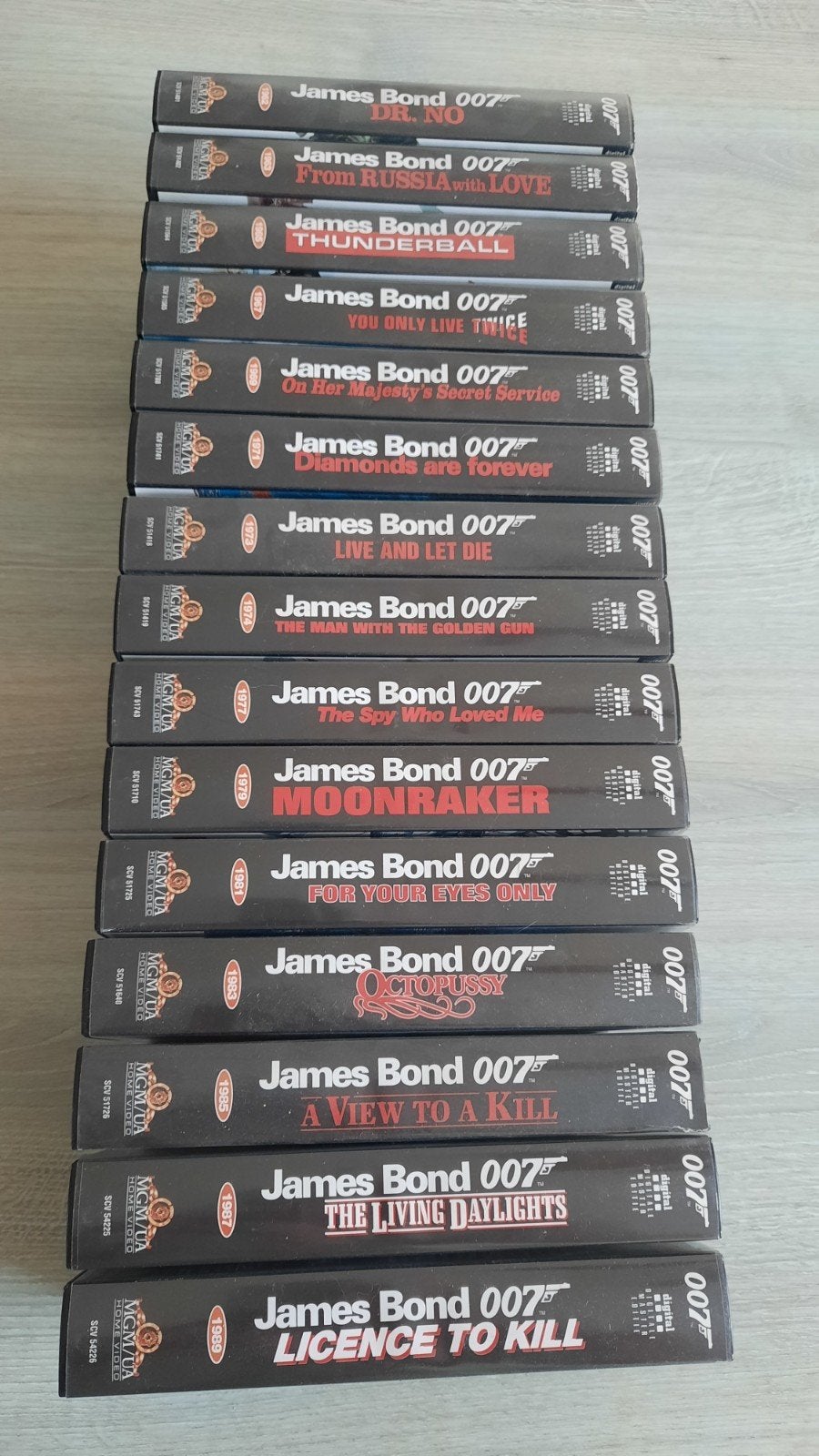 James Bond collectie, Enlèvement, Comme neuf, VHS, Coffret