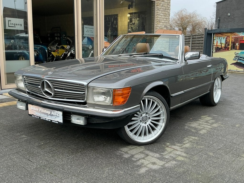 Mercedes SL 380  w107, Cuir, Argent ou Gris, Achat, Beige