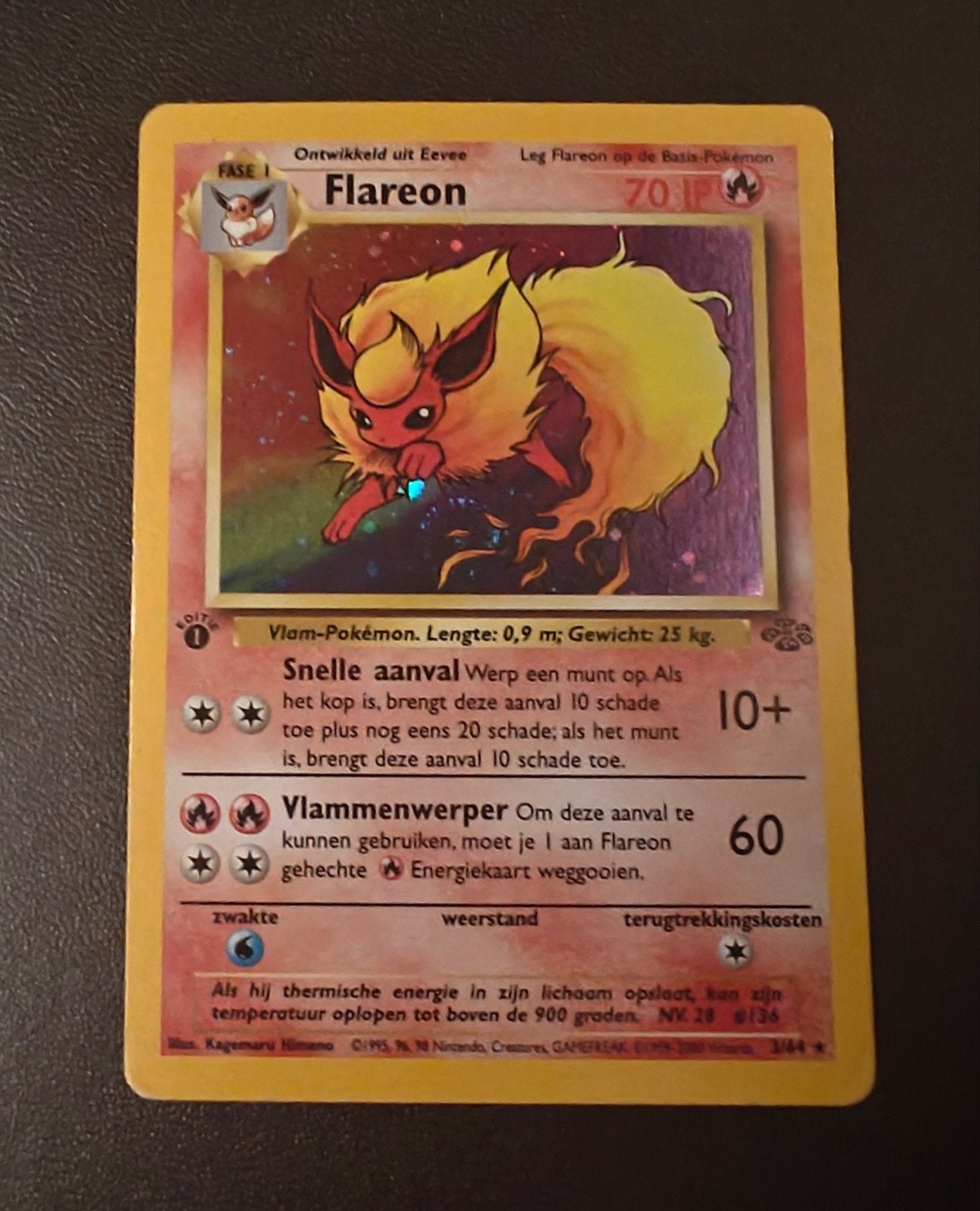 Flareon - 1st edition Jungle - NL, Ophalen