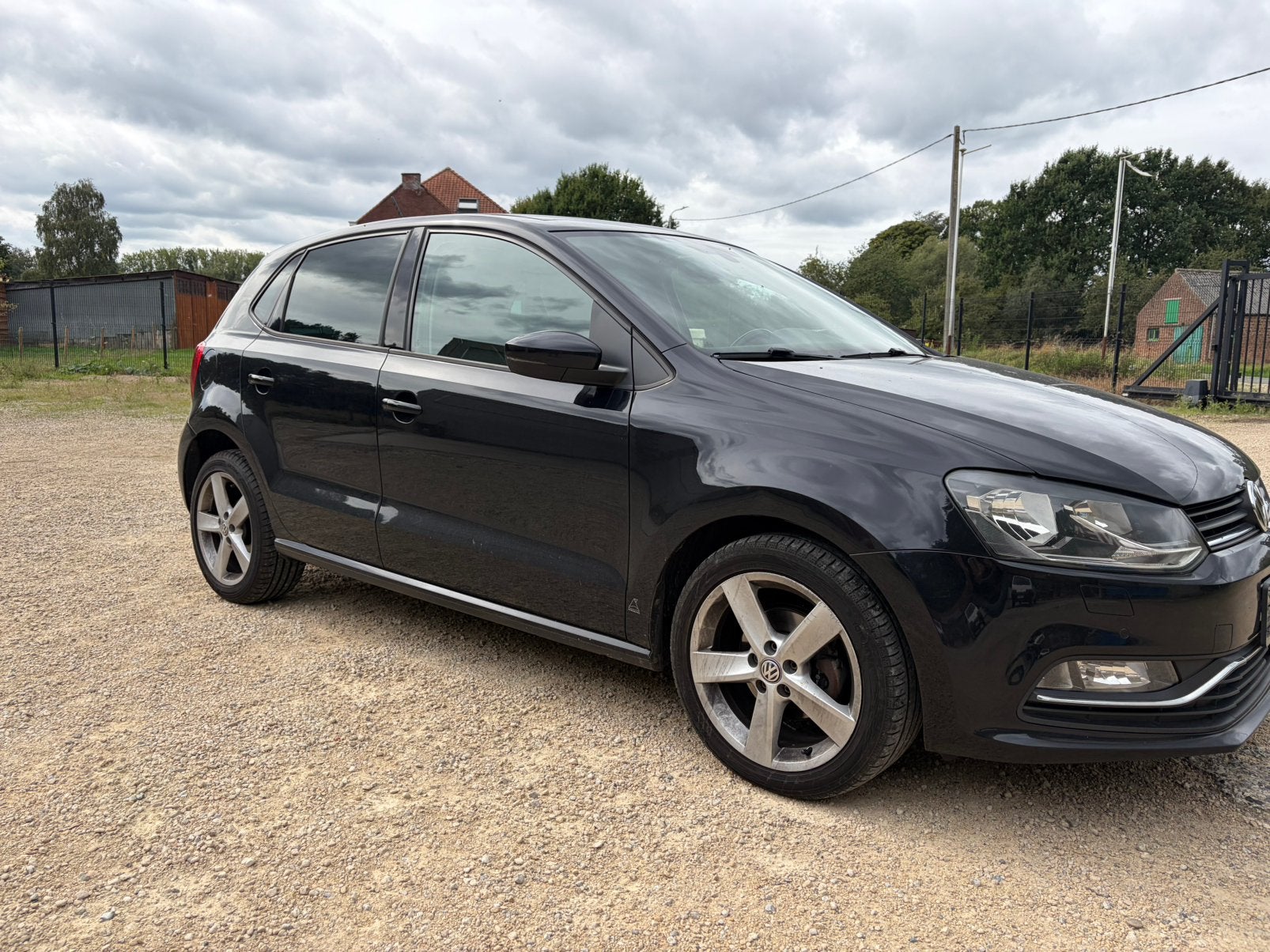 Vw polo - dsg - vol - 1e eigenaar, Automaat, Dealer onderhouden, Zwart, Leder