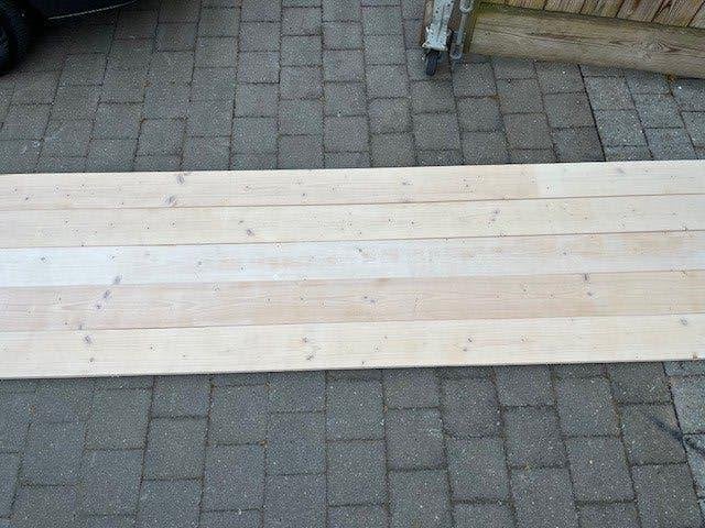 grenen planken, Doe-het-zelf en Bouw, Hout en Planken, Ophalen, Gebruikt, Grenen, Plank