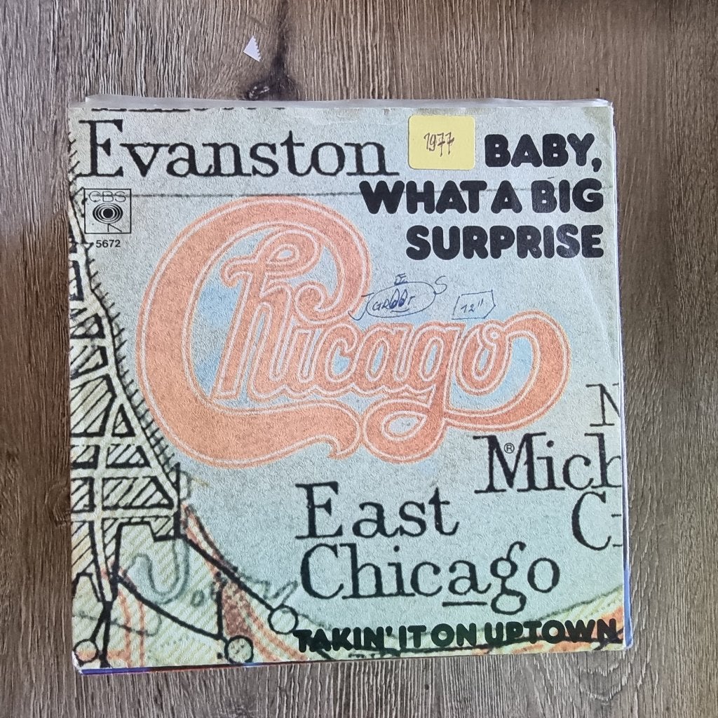7" Chicago - Baby, what a big surprise, Enlèvement ou Envoi, Utilisé, 7 inch, Pop