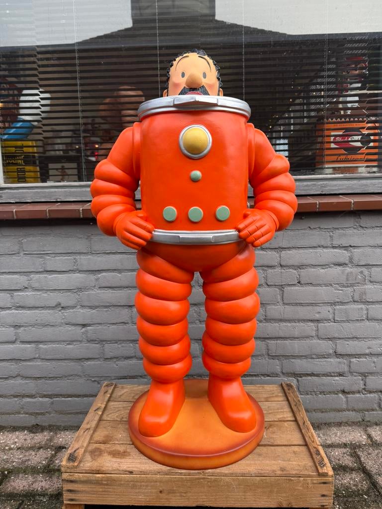 Groot beeld Kapitein Haddock van Kuifje, Verzamelen, Ophalen, Kuifje, Zo goed als nieuw, Beeldje of Figuurtje