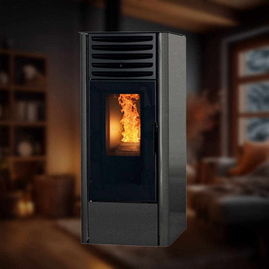 Pelletkachel 8kW Montraux - Op voorraad!, Maison & Meubles, Poêles, Neuf, Autoportant, Poêle à granulés, Autres carburants, Enlèvement ou Envoi