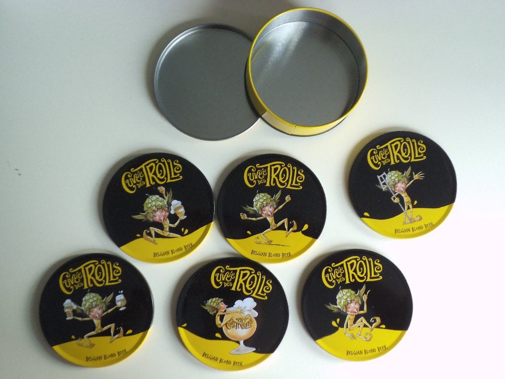 Cuvée des trolls trollenbier  6 onderzetters (ongebruikt), Collections, Enlèvement ou Envoi, Neuf, Autres types, Autres marques