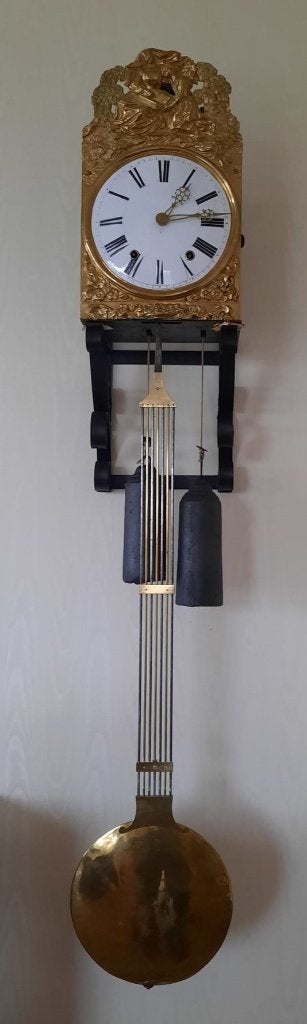 Horloge comtoise française ancienne avec pendule, Antiquités & Art, Enlèvement