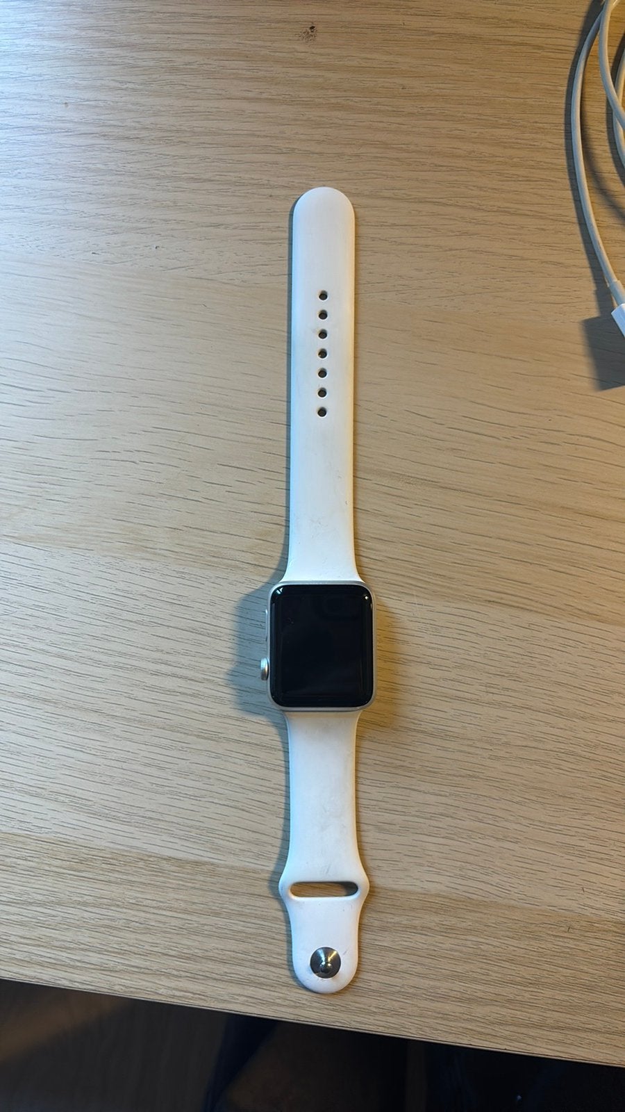 Apple watch series 3, Handtassen en Accessoires, Wit, IOS, Ophalen of Verzenden, Zo goed als nieuw