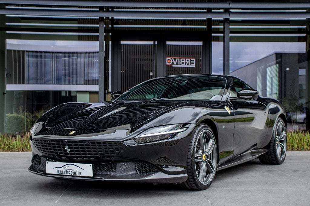 Ferrari Roma 3.9i V8 Bi-Turbo F1 620PK / NIEUWSTAAT, Auto's, Automaat, Achterwielaandrijving, 456 kW, Zwart