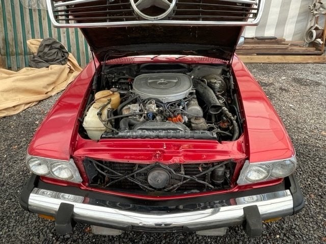 Mercedes Benz 380 SL R107 Roadster Red + Beige Leder 1985, foto 12