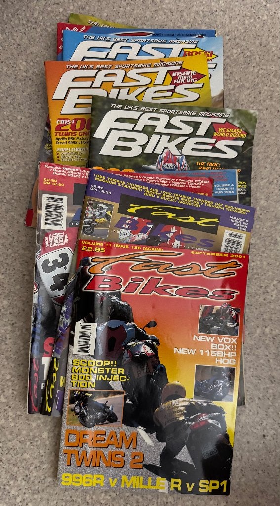 Engelse motorfiets tijdschriften eind jaren 90 begin 2000, Ophalen, Gelezen, Algemeen