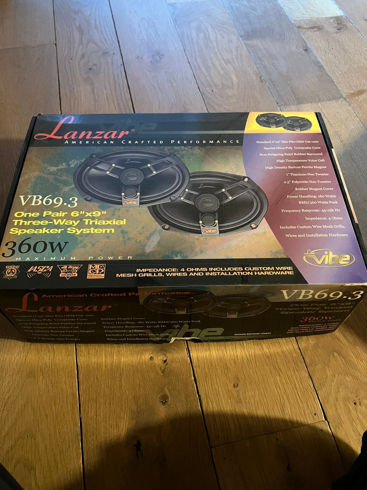 Lanzar auto luidsprekerset ovaal, Auto diversen, Autospeakers, Ophalen, Zo goed als nieuw