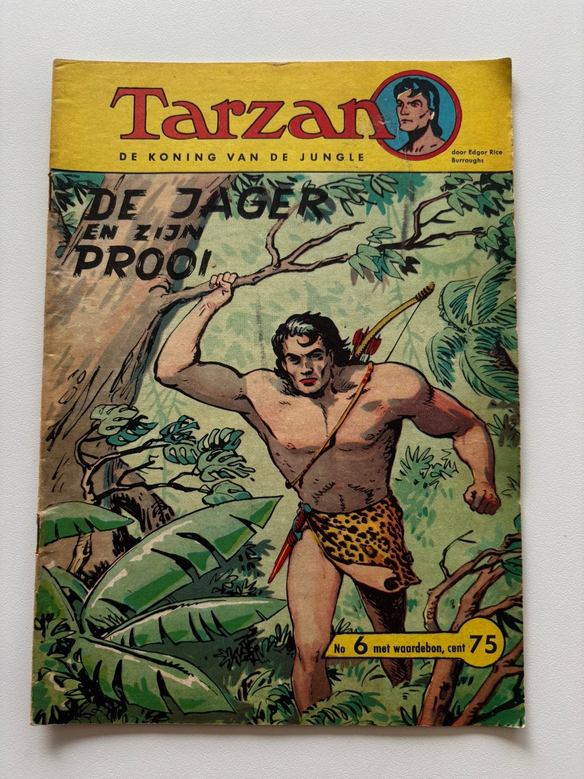Tarzan strip nr 6 De jager en zijn prooi ., Eén comic, Ophalen, Gelezen