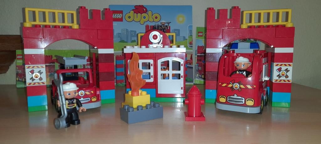 Lego Duplo Brandweerkazerne (10593), Kinderen en Baby's, Speelgoed | Duplo en Lego, Ophalen, Zo goed als nieuw, Complete set, Duplo