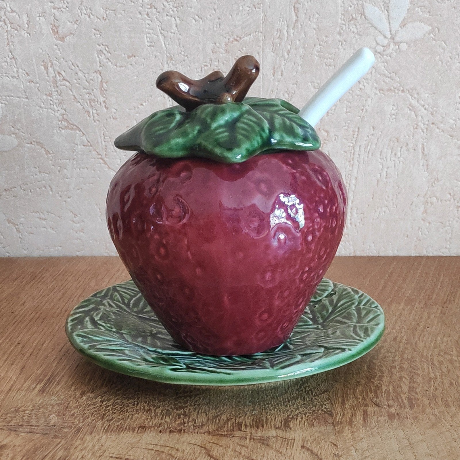 Pot à confiture vintage / sucrier en céramique, Maison & Meubles, Cuisine | Vaisselle, Neuf, Vintage, Céramique, Enlèvement