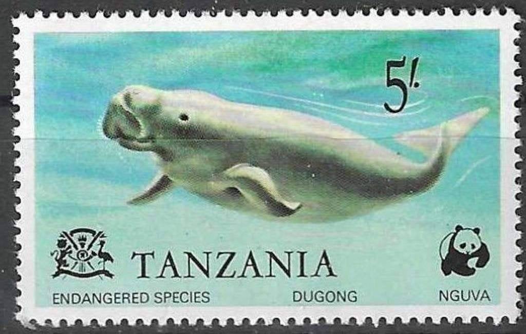 Tanzanie 1977 - Yvert 84 - Le Dugong (PF), Envoi, Tanzanie, Non oblitéré