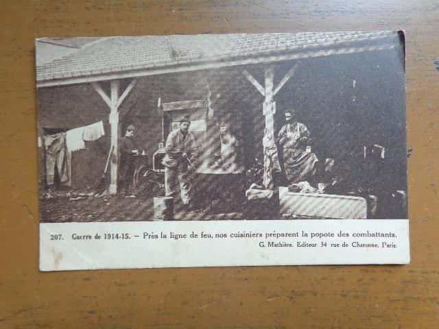 Pk militaria, Près la ligne de feu, nos cuisiniers ... 1919, Envoi, Avant 1920, Affranchie, Politique et Histoire