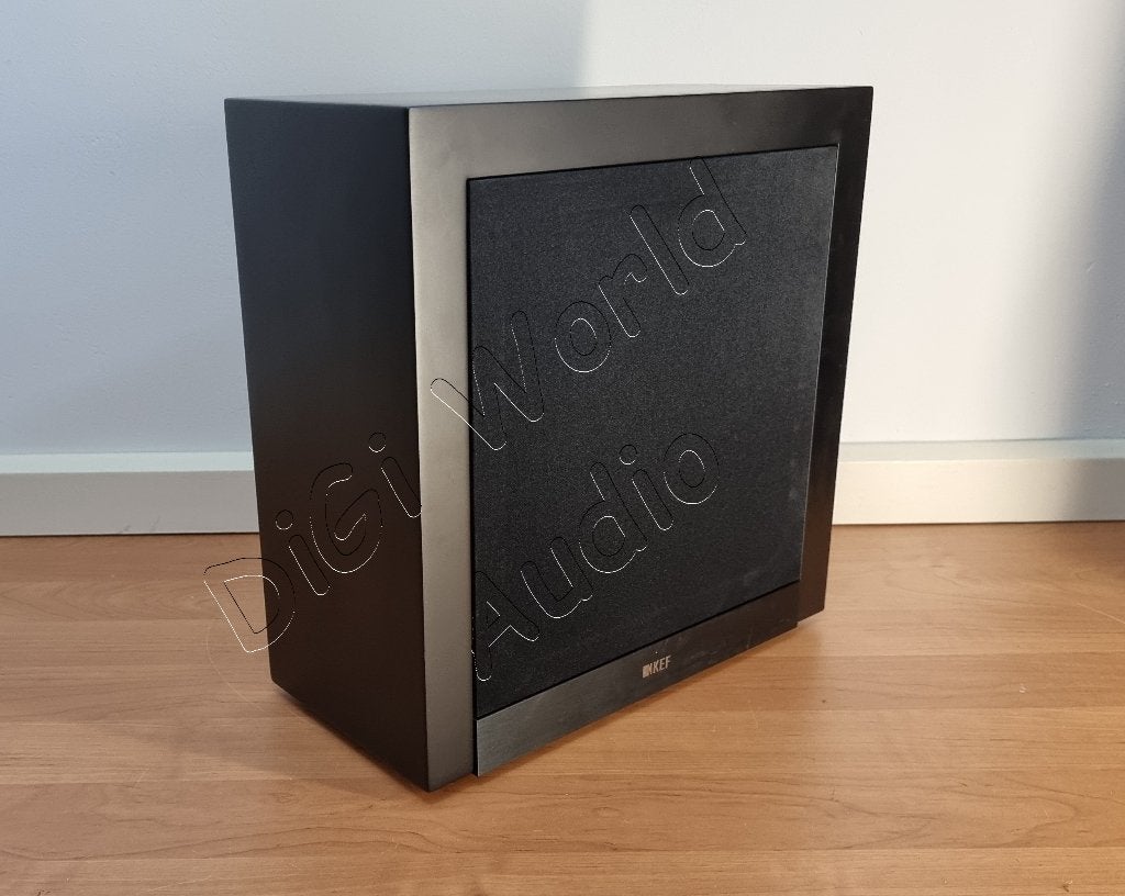 Caisson de basses ultra fin KEF T2 à l'état neuf, Compatible son surround/home cinéma, Comme neuf, KEF, 150 watts ou plus