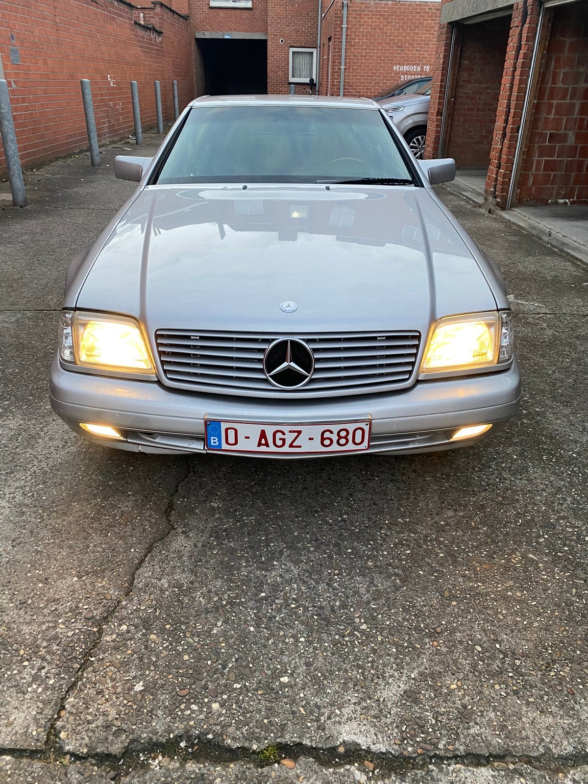 Mercedes cabrio sl300 24v automaat oldtimer 14000€, Autos, Cuir, Argent ou Gris, Achat, Cabriolet