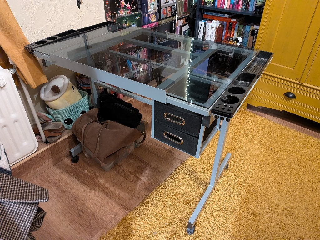Table en verre de dessin, Ophalen, Gebruikt, Minder dan 130 cm