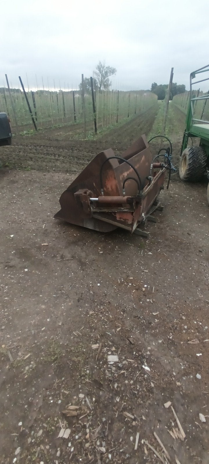 Schepbak voor heftruck, Ophalen