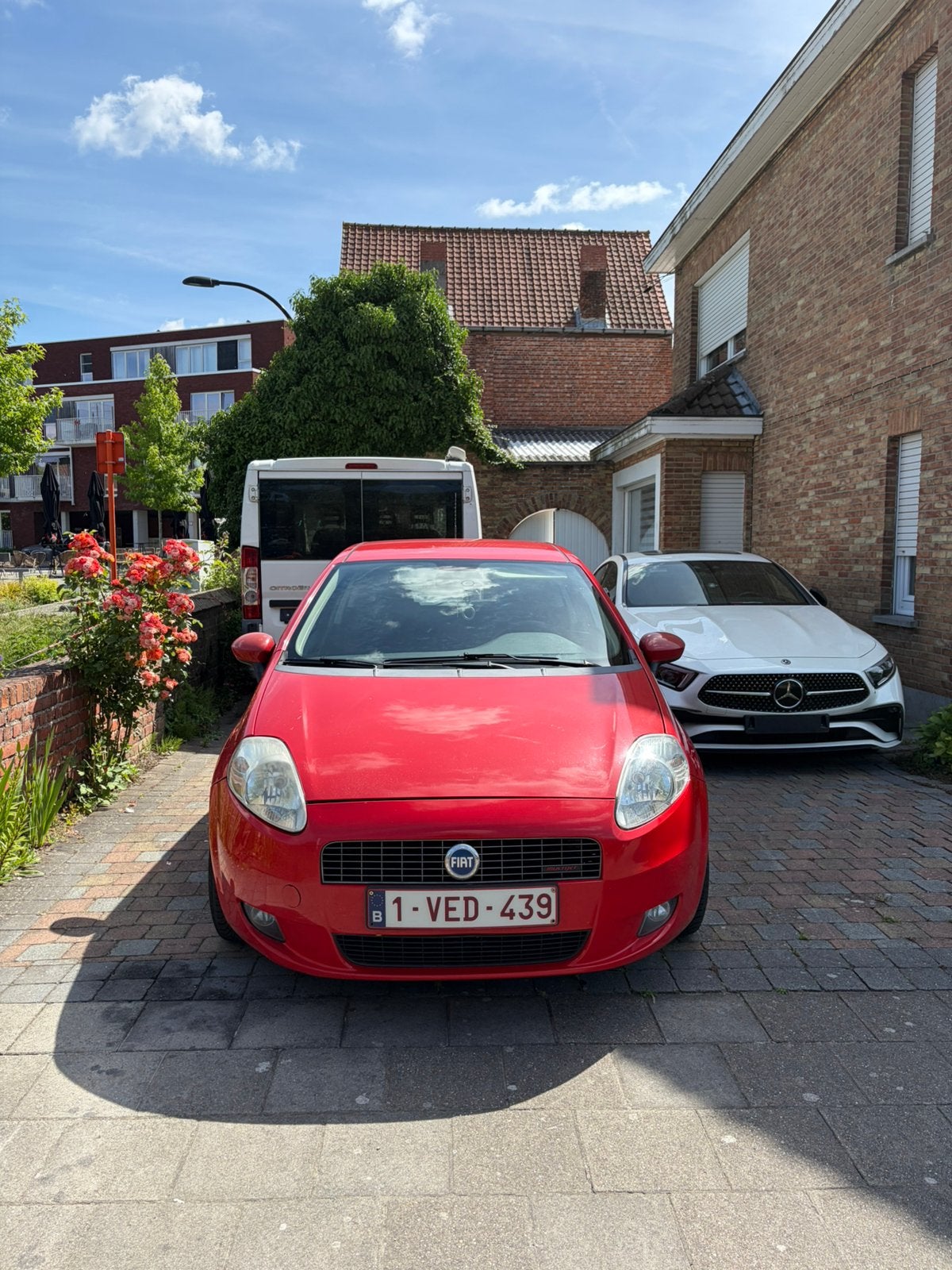 Fiat Punto 1.3 jtd 2007 prijs 2200 bespreekbaar, Autos, Rouge, Achat, Boîte manuelle, Noir