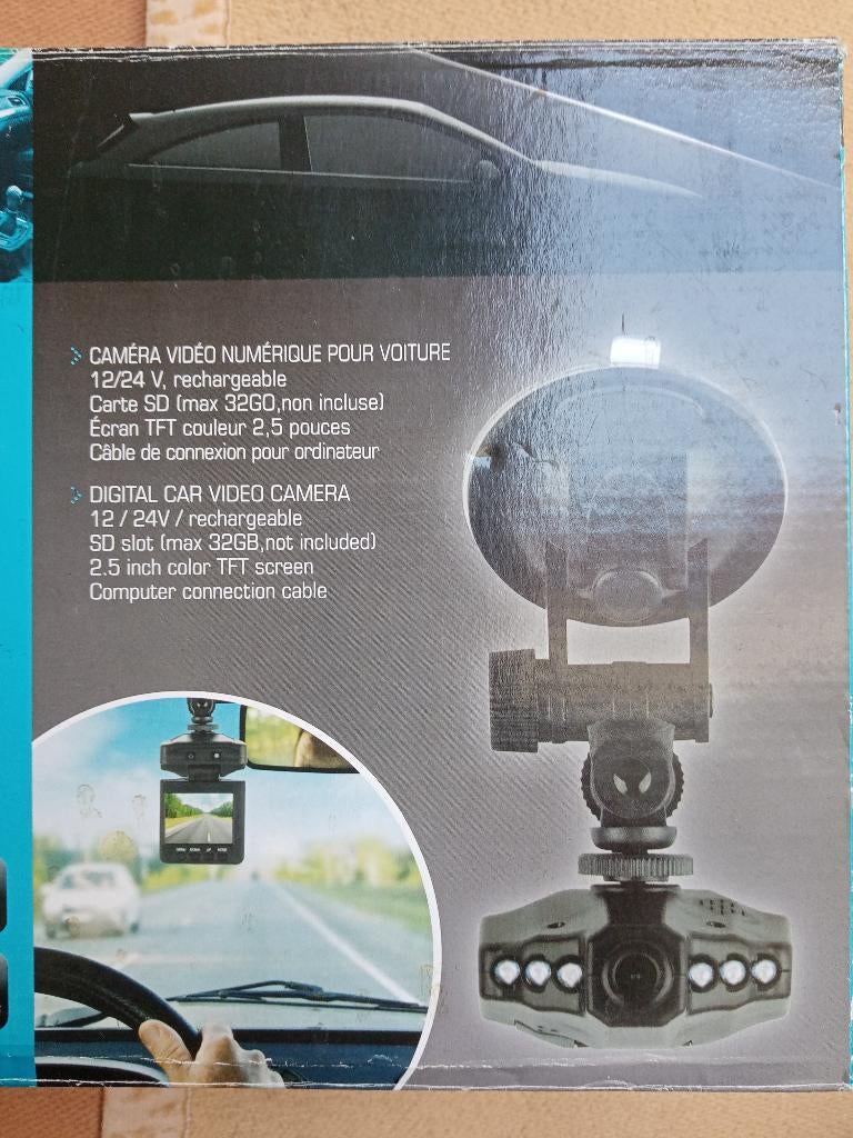Digitale videocamera voor auto's, zo goed als nieuw, Auto diversen, Dashcams, Ophalen of Verzenden, Zo goed als nieuw