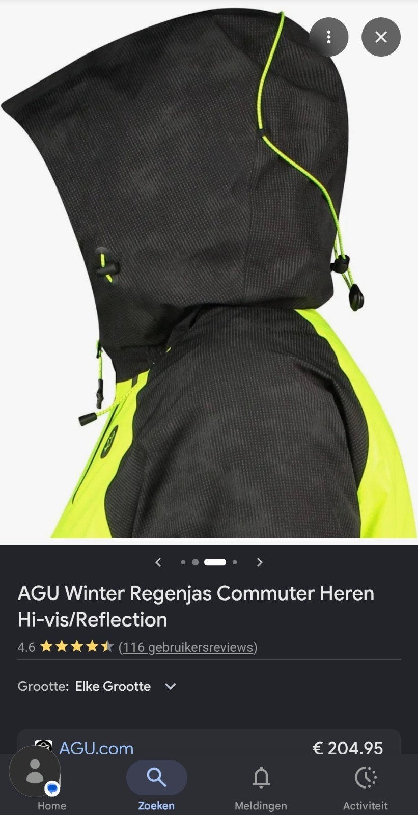 veste de pluie agu/équipement de cyclisme, Enlèvement ou Envoi, Comme neuf, L