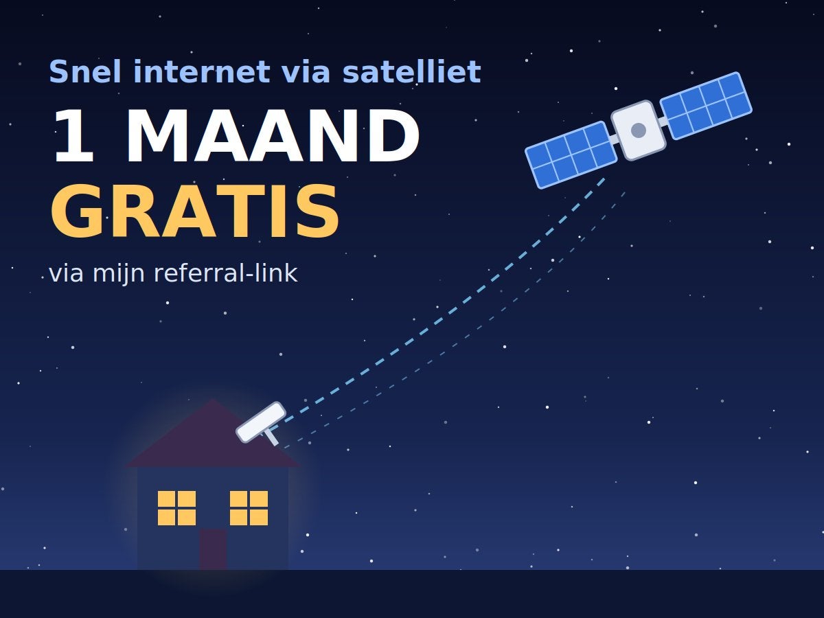 1 maand gratis Starlink internet, Overige uren, Starter, Geschikt als bijbaan