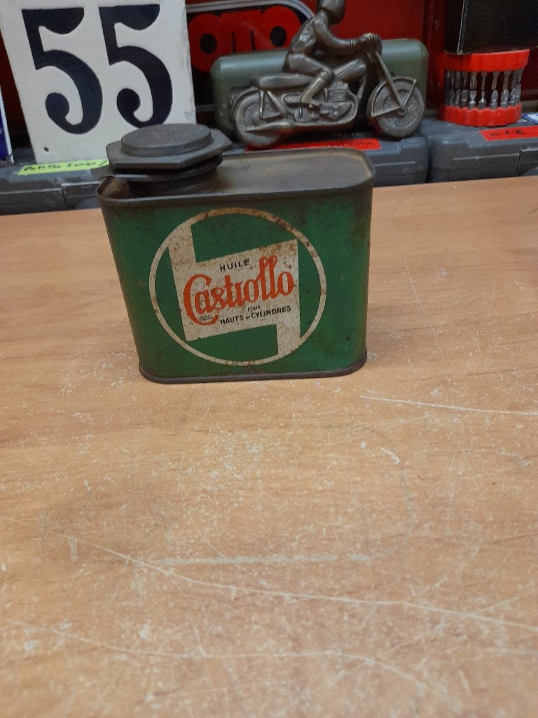 Oude lege Castrol Castrollo-oliekan, Verzenden, Gebruikt, Overige typen