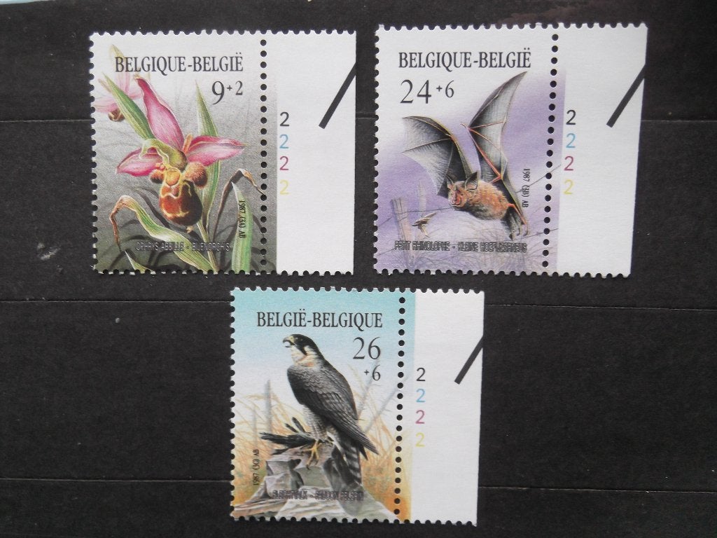 2244-2246 plaatnummer - numéro de planche (André Buzin) 1987, Timbres & Monnaies, Timbres | Europe | Belgique, Enlèvement ou Envoi
