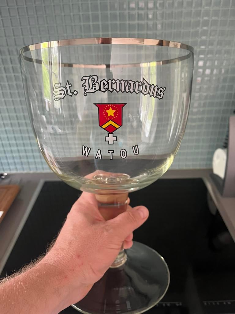 Verre à bière St Bernardus Watou 3 litres, Collections, Enlèvement ou Envoi, Comme neuf, Verre ou Verres, Autres marques