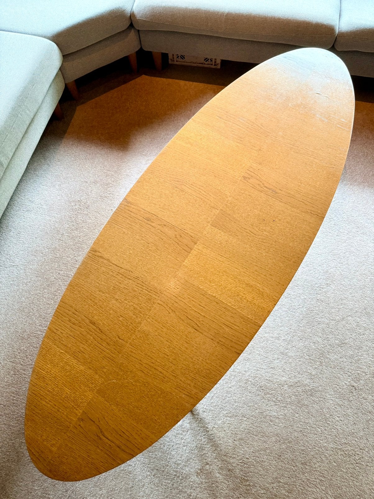 vintage (grote) salontafel, Huis en Inrichting, Tafels | Salontafels, Ophalen, Vintage / Scandinavisch, Gebruikt, 50 tot 100 cm