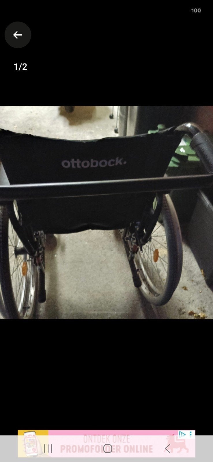 rolstoel, Diversen, Rolstoelen, Ophalen, Inklapbaar, Gebruikt, Duwrolstoel