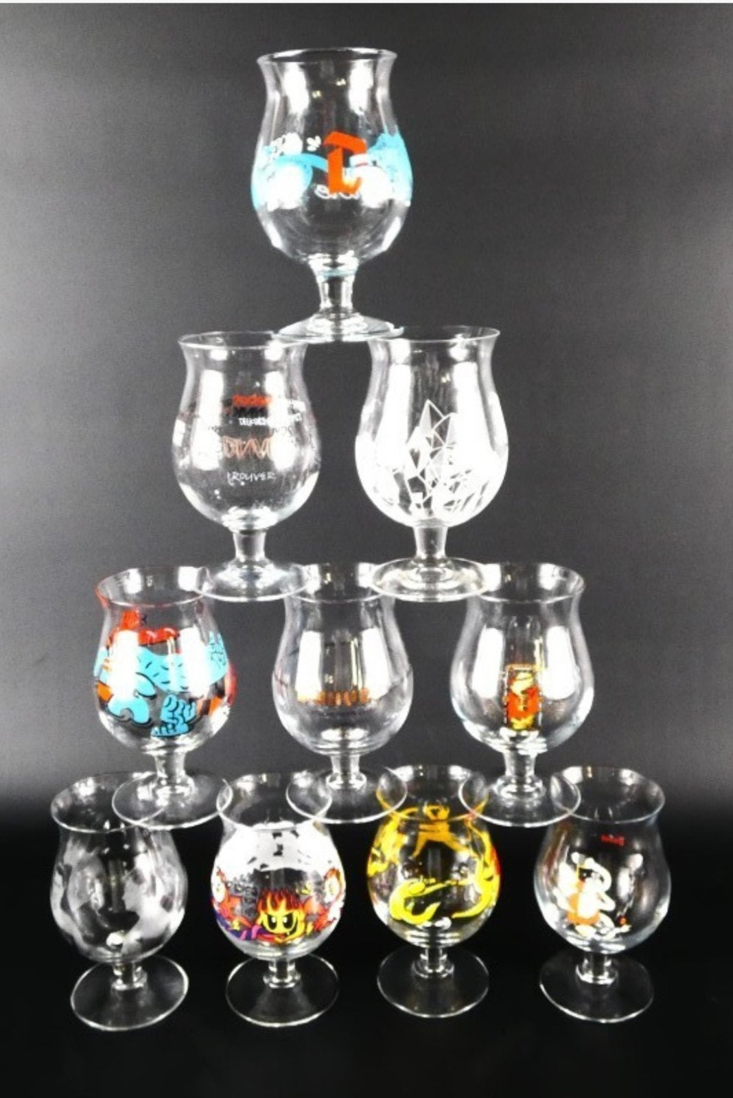 3 Duvel glazen te koop, Ophalen, Zo goed als nieuw, Bierglas