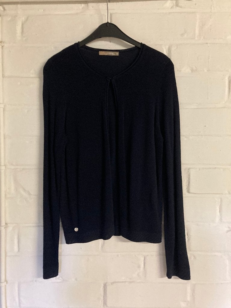 Donkerblauwe cardigan met 1 haakje bovenaan, Comme ça, 42, Blauw, Maat 42/44 (L), Zo goed als nieuw, Comme ça