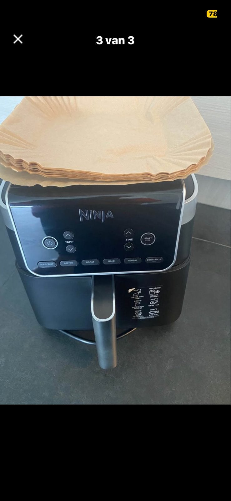 Ninja airfrayer, Elektronische apparatuur, Ophalen, Zo goed als nieuw