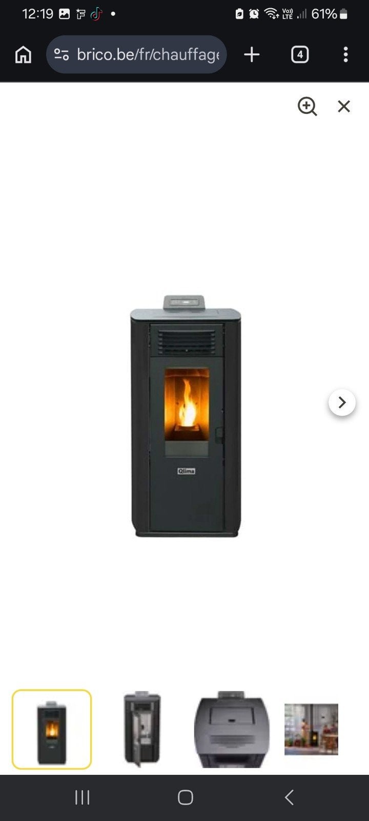 Poêle à pellet Qlima Model Fiorina90 2S Line Neuf, Enlèvement