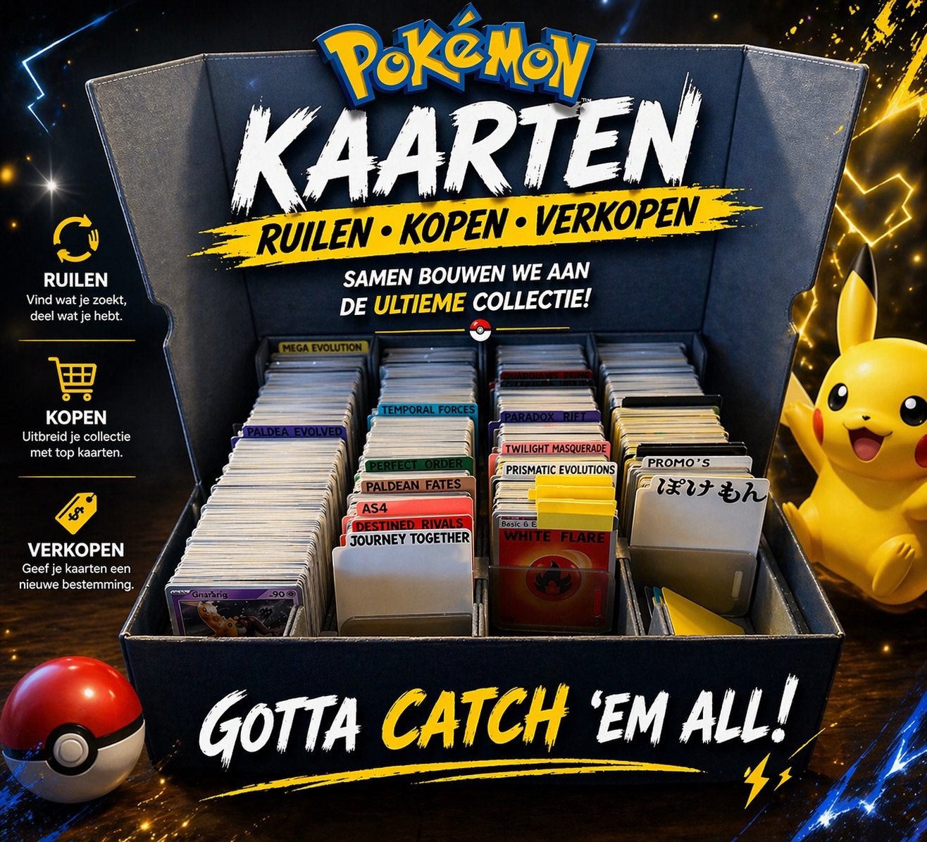 POKEMON KAARTEN RUILEN, KOPEN OF VERKOPEN, Ophalen of Verzenden, Zo goed als nieuw