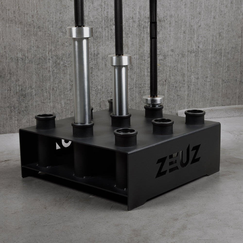 ZEUZ barbell / halterstang houder, Sport en Fitness, Fitnessmaterialen, Ophalen of Verzenden, Zo goed als nieuw