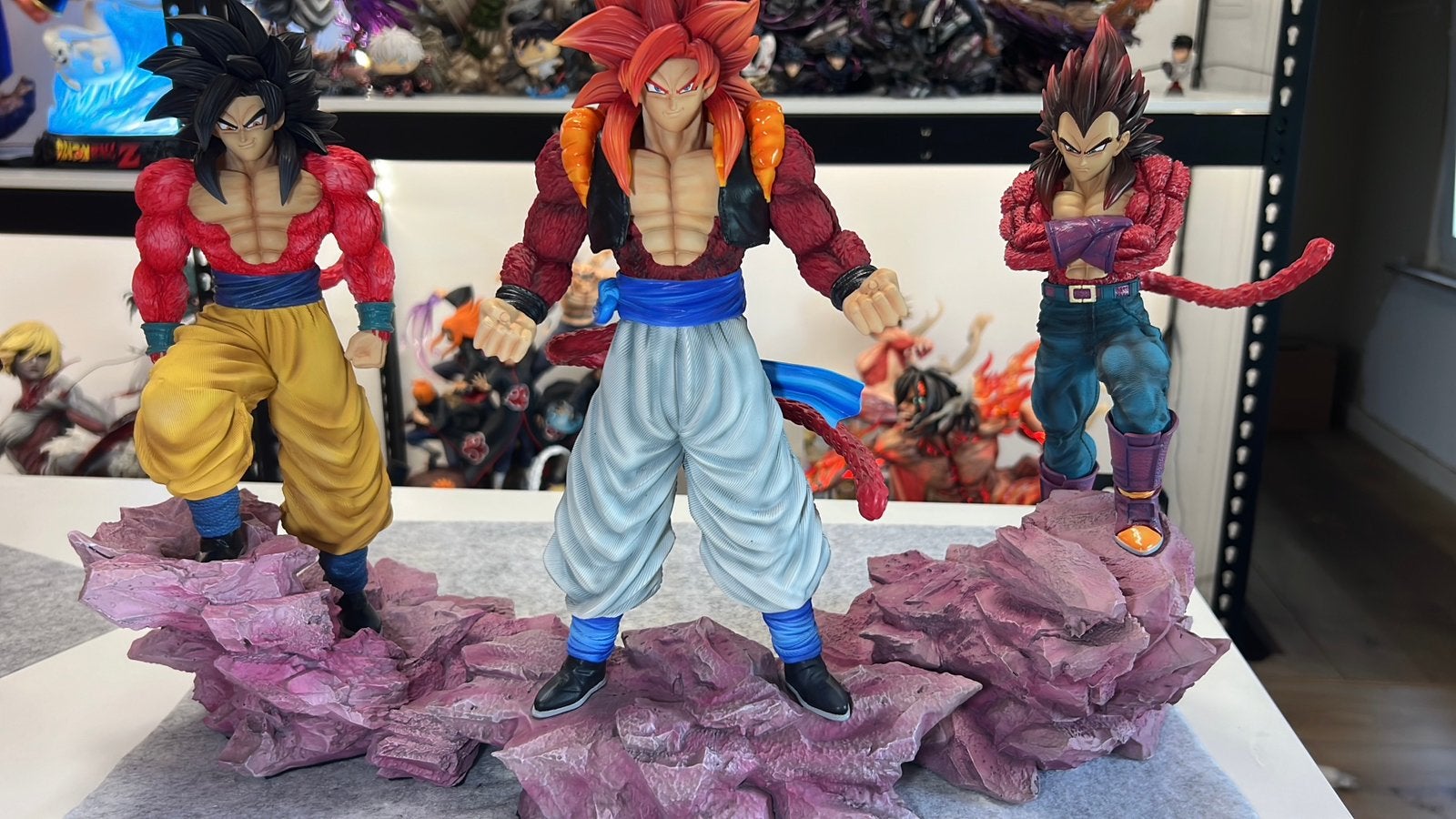 3 résine RECAST dragon ball GT gogeta vegeta goku SSJ4, Collections, Enlèvement ou Envoi