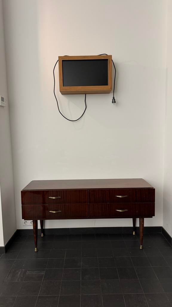 Vintage kast met schuiven, 25 à 50 cm, Vintage, 100 à 150 cm, Enlèvement