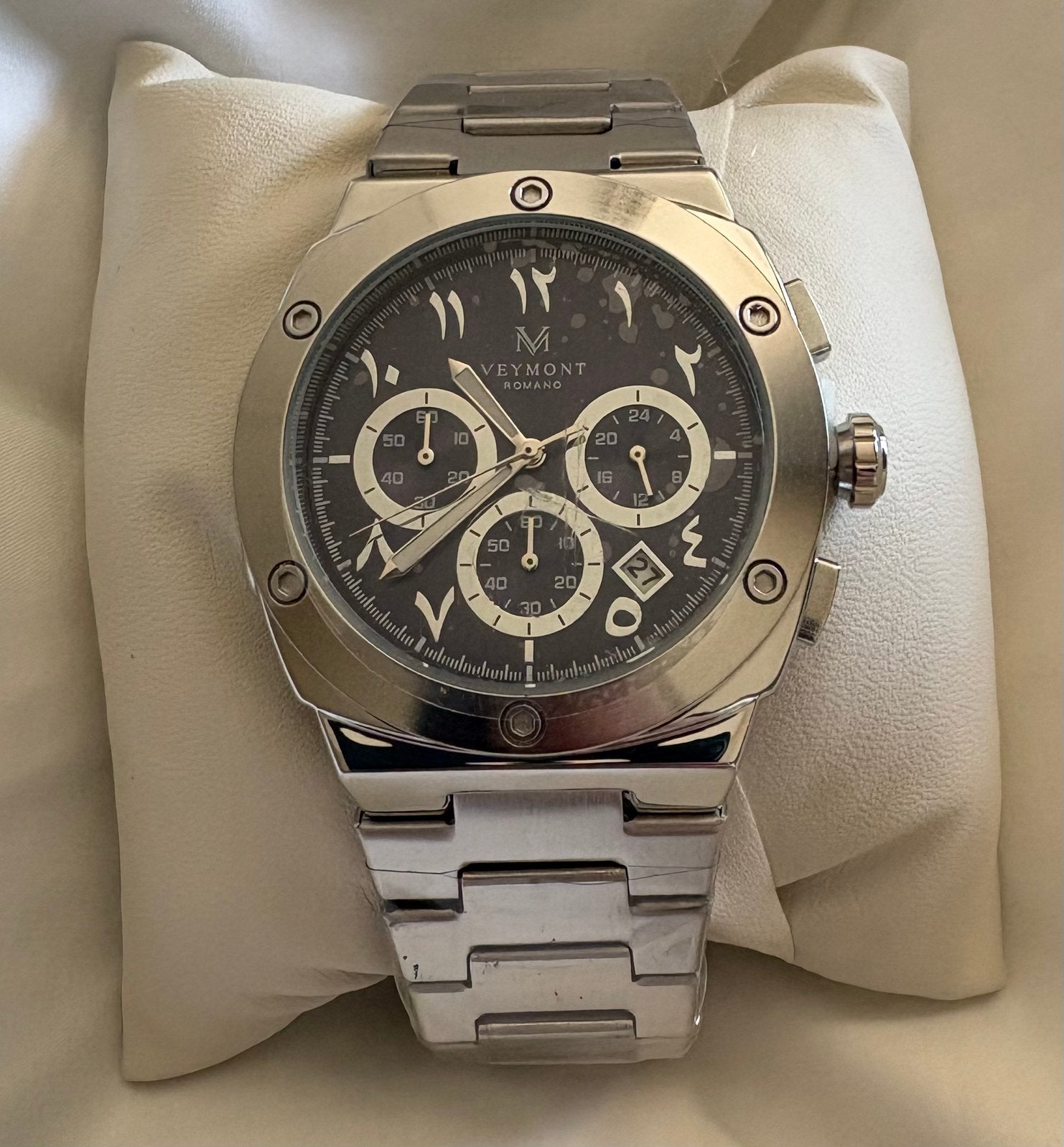 Montre Homme Veymont Milano Romano RO003, Enlèvement ou Envoi, Acier, Acier, Neuf
