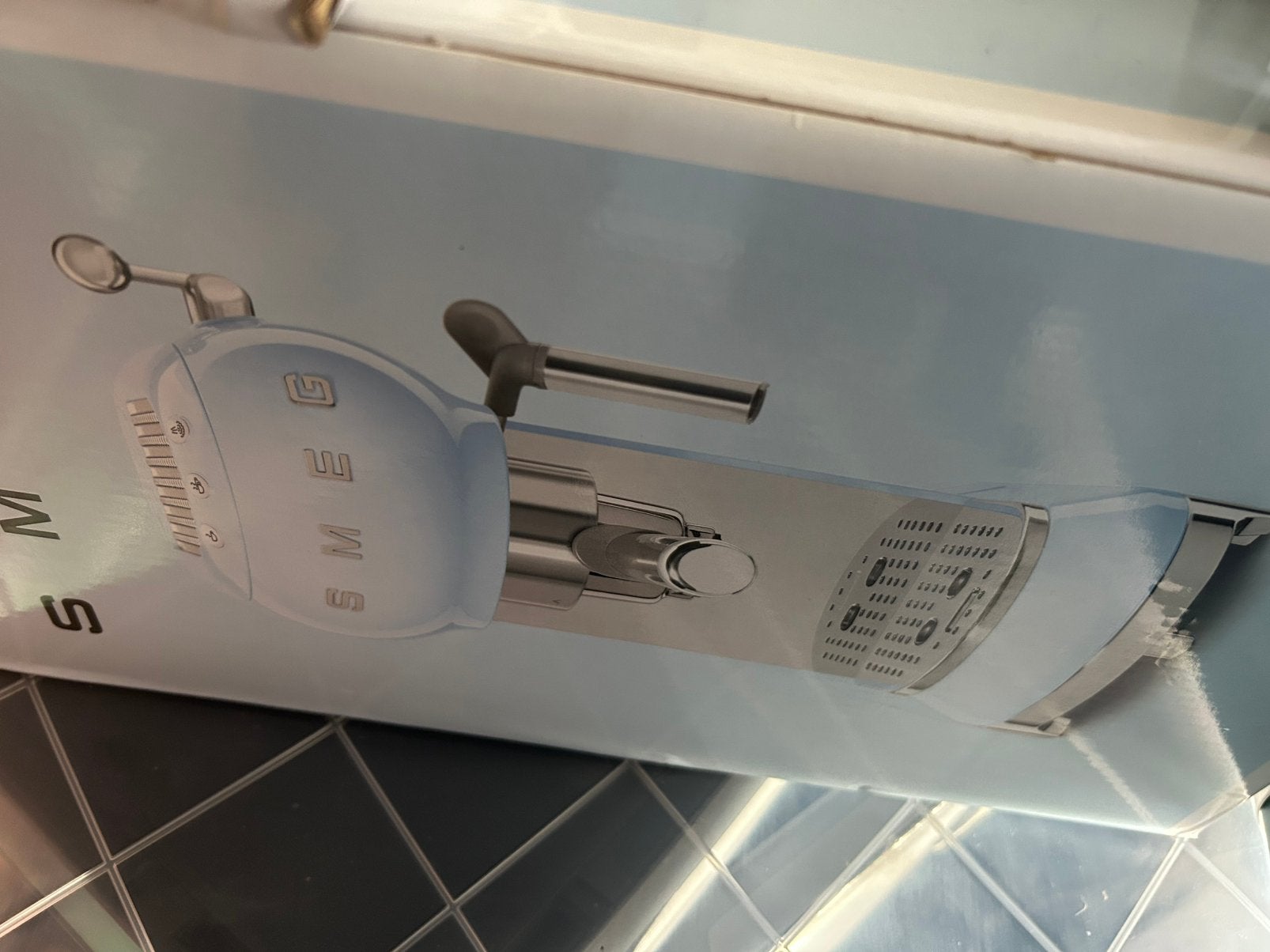 Smeg koffie en waterkoker retro, Elektronische apparatuur, Koffiezetapparaten, Ophalen, Zo goed als nieuw