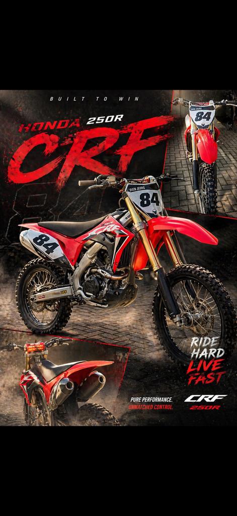 Honda crf 250 2021 elek start . Of te ruil tegen enduro, Ophalen, 6 versnellingen, Zo goed als nieuw, 250 cc