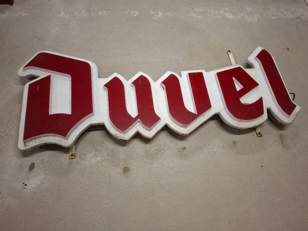 Duvel reclamebord 1, Verzamelen, Ophalen, Gebruikt, Reclamebord, Plaat of Schild, Duvel