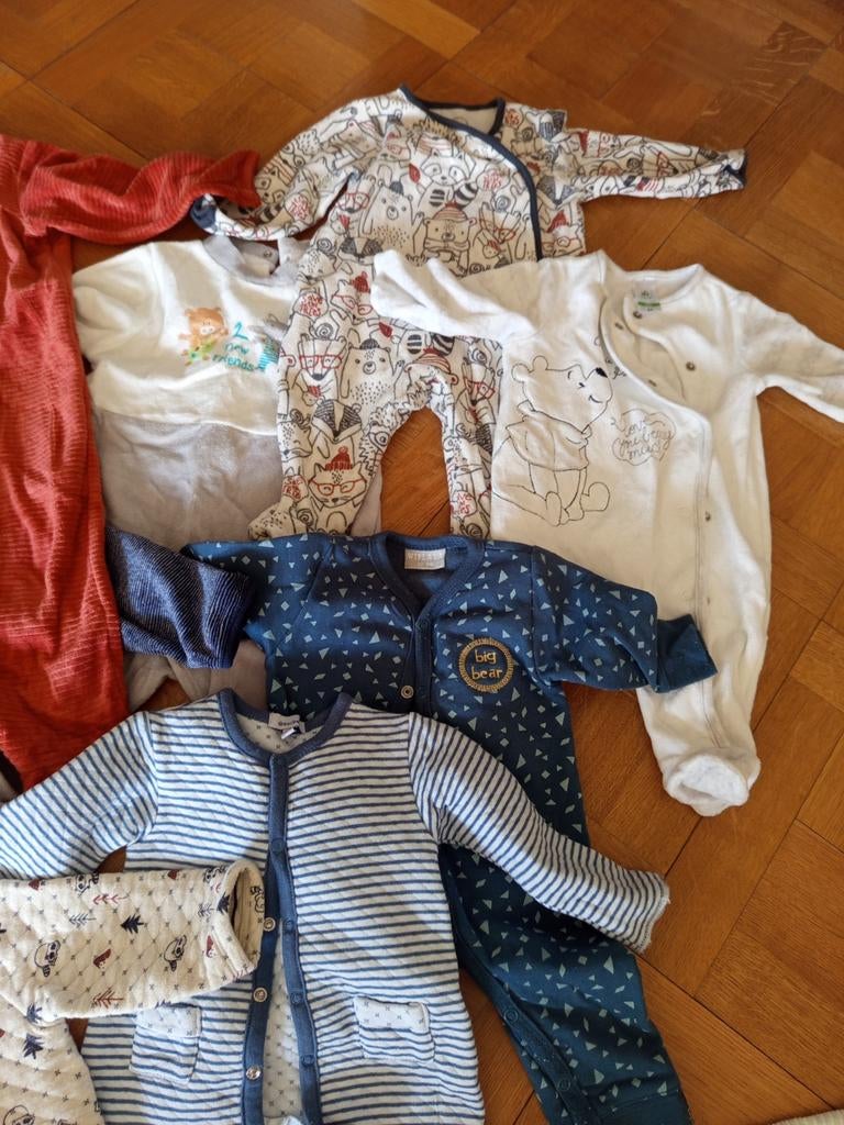 Pyjamas pour bébés taille 53-80 10 pièces, Enlèvement, Comme neuf