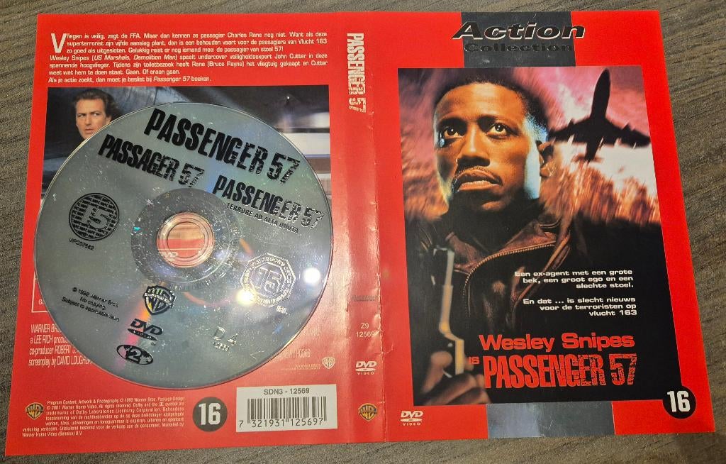 Passenger 57, Cd's en Dvd's, Vanaf 16 jaar, Ophalen of Verzenden, Zo goed als nieuw, Actiethriller