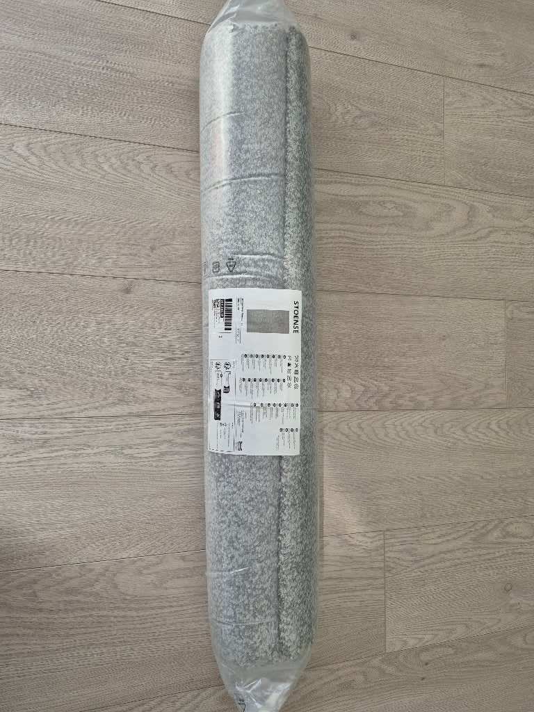 Ikea Stoense 80 x 150 middengrijs (nieuw in verpakking), 100 tot 150 cm, Nieuw, Grijs, Rechthoekig