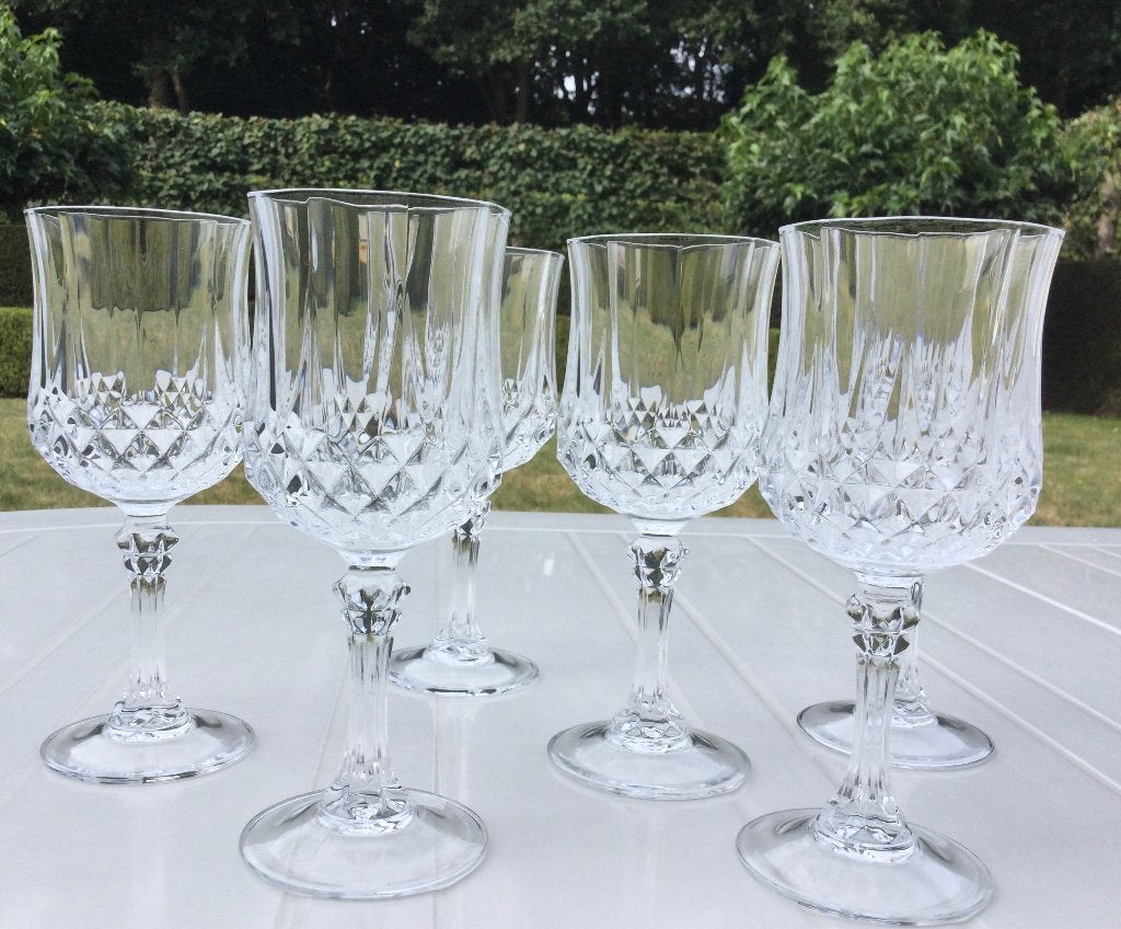 6 Kristallen likeurglaasjes Cristal d'Arques 6€/set, Antiek en Kunst, Ophalen